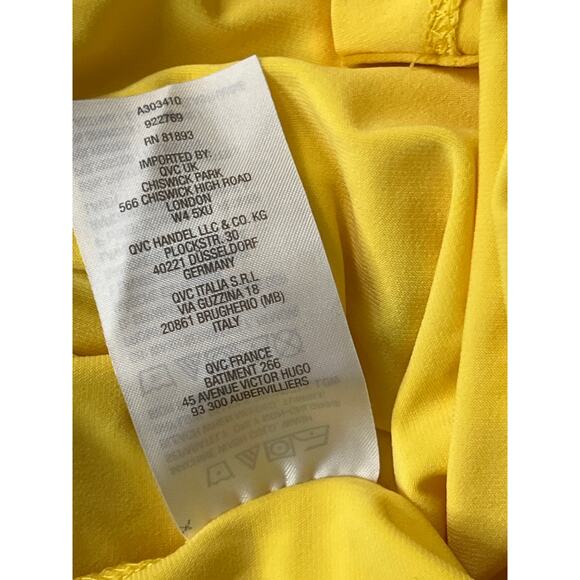Susan Graver Women’s Yellow Open-Front Cardigan, Size 1X, Style A303410 - Picture 6 of 7